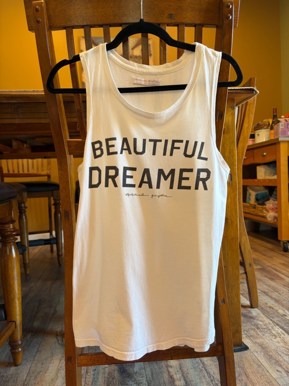 Spiritual Gangster Beautiful Dreamer White Graphic Tank M